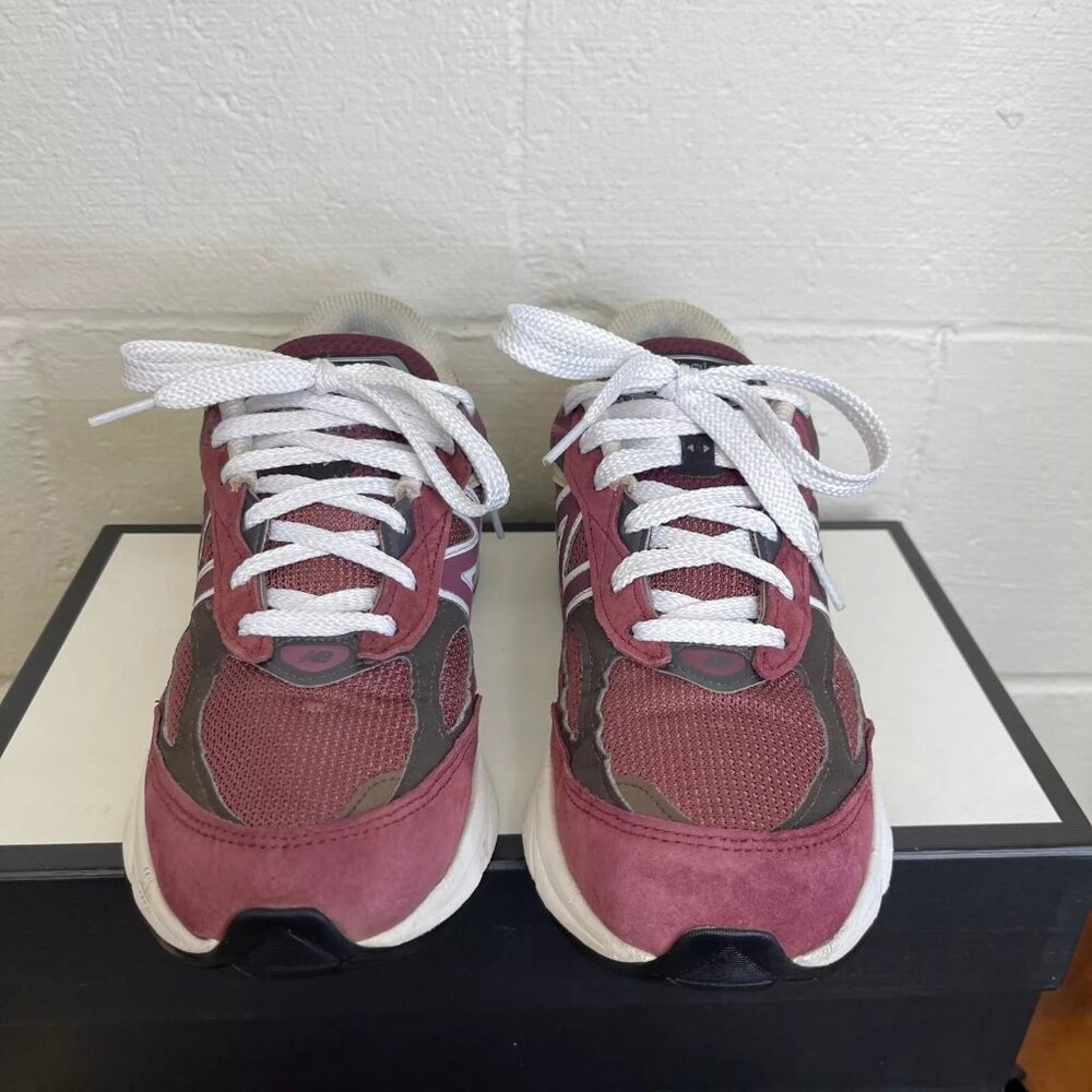 New Balance Teddy Santis X 990v6 Burgundy Tan Running Shoes U990BT6 Men's 7 D